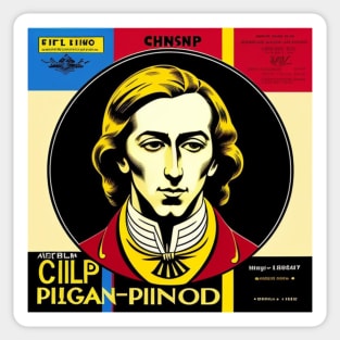 Pop Art Chopin Vinyl Record Album IV Sticker